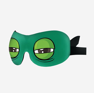 Cubierta ocular bloqueadora de luz 3D, adecuada para dormir, cómoda sin sensación de opresión, pequeña rana triste, pieza única. - Product Image 1