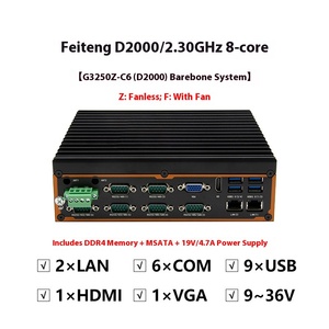 Feiteng D2000 nhúng điều khiển công nghiệp máy tính G3250-C6 Kirin uos Mini DDR4 Quad Core Bộ vi xử lý HDD máy chủ mới công nghiệp - Product Image 2