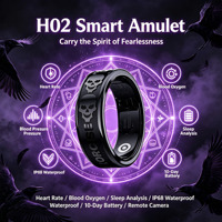 Anneau intelligent H02 pour la surveillance de la santé, étanche IP68, avec moniteur de fréquence cardiaque, tension artérielle, SpO2 et paiement NFC pour la salle de sport et le fitness