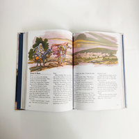 Libro de tapa dura personalizado niños inglés cristiano libros Biblia historia estudio diario libros servicio de impresión