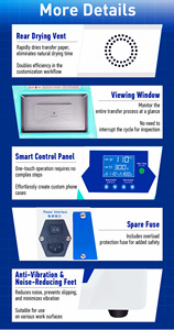 Prensa de Calor al Vacío 3D de Alta Calidad para Impresión de Carcasas de Teléfono, Diseños Personalizados DIY, Transferencia por Sublimación para el Hogar y Negocios - Product Image 4