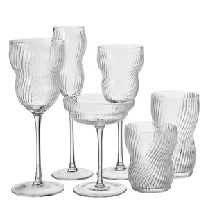 थोक कॉर्डरिक शैली हस्तनिर्मित अनियमित शराब पीने का रस ग्लास कस्टम व्हिस्की पानी कप - Product Image 2