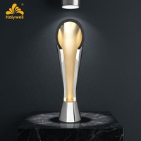Nouvelle Arrivée 2026 – Trophée Métallique Écologique Gravé – Design Courbé Haut de Gamme – Coupe du Monde de Football – Récompenses d'Entreprise pour Employés