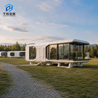 Maison modulaire de luxe haute technologie, portable, multi-scénarios, capsule de vie étanche, villa mobile pour hôtel de vacances