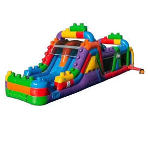 40ft เป่าลมแบบเป่าลมยาวสำหรับเด็กวัสดุพีวีซีสำหรับเป่าลมเย็บสองชั้น - Product Image 1