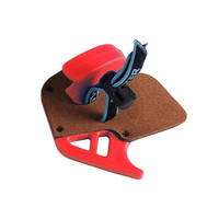 Bicaster tir à l'arc véritable peau de vache doigt onglet doigt garde Protection main droite pour débutant et enfants tir à l'arc accessoire