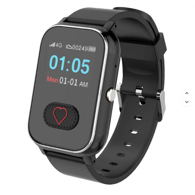 4G GPS Smartwatch for Elderly with SOS Fall Detection Heart Rate Monitoring Emergency Call IPX8 Waterproof Android OS