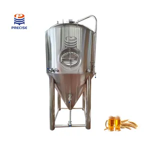 Цилиндрические конические резервуары, резервуар для ферментации пива 1000л, оборудование для пивоварения для хранения пива