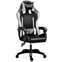 Chaise élévatrice en cuir à dossier haut avec repose-pieds et dossier Nouvelle chaise de jeu en acier inoxydable
