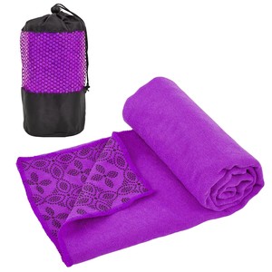 Serviette de yoga antidérapante en silicone à pois, serviette de yoga chaude en microfibre super absorbante et douce, lavable en machine pour exercices de Pilates et de fitness - Product Image 2