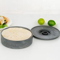 Tortilla Warmer mit Deckel Tortilla Halter Ideal für Lagerung, Pfannkuchen, Taco Warm Container passen perfekt zu Ihrer Tortilla Press