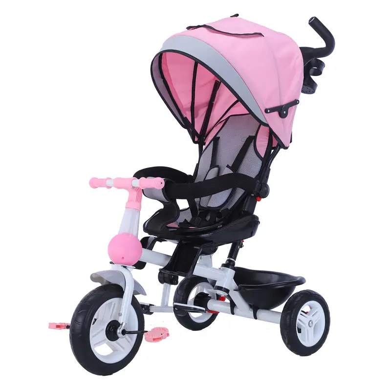 Hot Sale Multifuncional Child Bicycle 3 Wheeler Walking Bike Kids Children's Triciclo Com Capuz Infantil Baby Tricycle