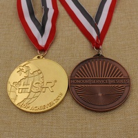Medalla FSGL de oro personalizada de alta calidad Tournoi International Paris Tournament Medal