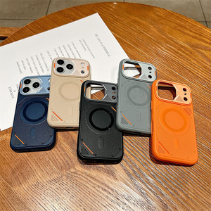 Original Honeycomb Magnetic Camera Armor <b>Phone</b> case for iPhone 17 16 15 14 Pro Max Matte Converted Breathable Frosted Back Cover - Product Image 5