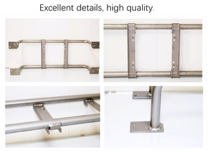 Supports de moteur de climatiseur central MeiMing BDP, supports en acier parallèles à double tube, support de montage à 4 coins, 930*290*190 OEM - Product Image 2