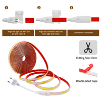 Ruban LED COB flexible AC 220V, étanche IP65, 240 LED/m, découpable à 10 cm, 3000K 4000K 6000K, pour décoration intérieure domestique
