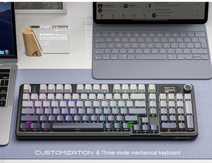 Redwingy Attack Shark X98PRO RGB TFT pantalla tres modos RGB inalámbrico 2,4G BT Junta de Intercambio en caliente Teclado mecánico para juegos - Product Image 3