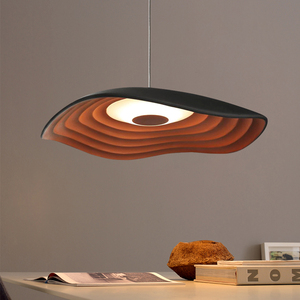 <strong>Designer</strong> Creative Retro Cafe Table Lamp Black Restaurant <strong>LED</strong> Chandelier Middle Size Lotus Leaf <strong>Unique</strong> Retro Style Chandelier - Product Image 5