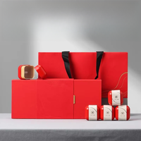 Vente en gros de sachets de thé boîte à thé paquet thé café Matcha poudre boîtes de conserve forme ronde boîte en fer avec poignée sac