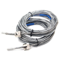 Sensor de temperatura de termopar tipo K E J de bayoneta ajustable con resorte industrial