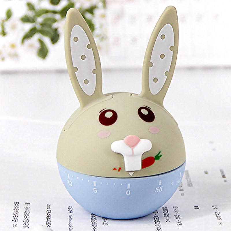 Cute Animal Mechanical Timer Cute Pig Dog Cat Fox Child Time Manager Student Learn Self-discipline Remind Timers Kitchen Timer