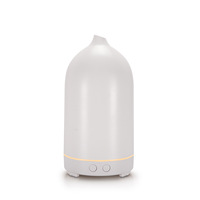 Diffuseur d'huiles essentielles ultrasonique à rayures verticales creuses, humidificateur à brume froide USB effet bois 200 ml, lumière LED écologique