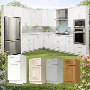 Gabinetes de Cocina al Por Mayor para Contratistas de Remodelaciones Americanas |   Gabinetes de Cocina Modernos Personalizados |   Gabinete RTA CARB-2 Resistente - Product Image 1