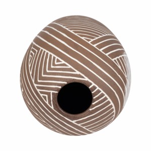 Vaso in Ceramica Ovale Alto e Oversize, Decorazione Moderna per Soggiorno, Camera da Letto, Ufficio, Tavolo - Product Image 5