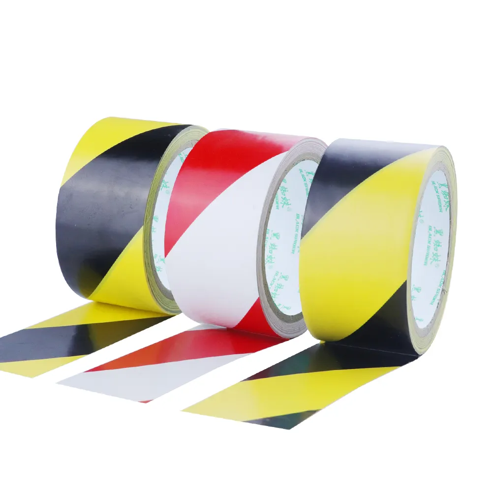Cinta adhesiva de PVC para suelo y carretera, cinta fácil de marcar