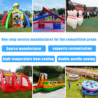 Portería de Fútbol Inflable Comercial de PVC para Exteriores, para Niños y Adultos, Eventos Deportivos, Logotipo Personalizado OEM