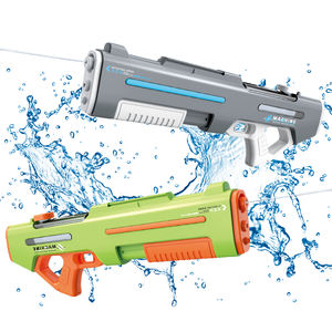 2 IN 1 Elektrische Wasser pistole mit Doppel düse für Erwachsene Automatische Wassers pritz pistole Langstrecken-Sommers pielzeug für den Außenbereich - Product Image 3