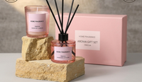 Coffret Cadeau Luxe d'Aromathérapie en Gros : Bougies Parfumées et Diffuseurs à Bâtonnets – Personnalisable avec Étiquette Privée pour Parfums d'Ambiance