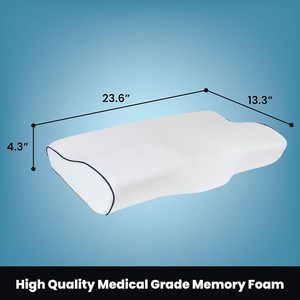 Oreiller cervical orthopédique profilé en mousse à mémoire de forme, forme papillon, vente chaude, pour le sommeil – Fournisseurs OEM - Product Image 5