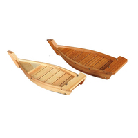 Bateau de service de sushi en bois/bambou avec logo personnalisé, offre spéciale