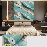Autocollants muraux 3D en PVC PET autocollants imperméables à motif marbré, modernes pour salon, cuisine et appartement, carreaux IXPE