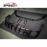 Kit carrosserie diffuseur arrière en carbone style AE pour Audi RS4 B9, diffuseur arrière en carbone RS4 AE