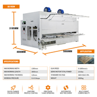 Machine de peinture par pulvérisation CNC à 5 axes Fengkai |   Noyau PLC 26,2 kW de puissance |   Peintre automatique facile à utiliser pour les portes en bois