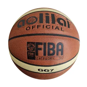 Venta al por mayor bola de baloncesto tamaño 5-Aolilai GG7-pelota de baloncesto de cuero PU personalizada, talla 7, talla 6, talla 5