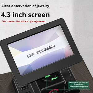 1000X Viseur numérique électronique portable pour code de taille de diamant, écran LCD 4,3 pouces, éclairage intégré, rotation à 360° - Product Image 6