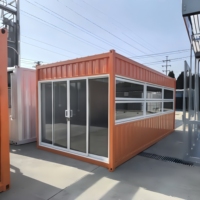 Magasin de conteneurs d'expédition en acier et café modulaire préfabriqué - Magasin de conteneurs à panneaux sandwich, petit café-bar mobile et hôtel mobile en acier