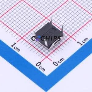 TS-1080D-A4B3-D2 Tactile Switch Through hole Component (THT) Switch Single Pole Single Throw Round Button 2.5N Through Hole - Product Image 2