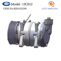 Neuer Shacman LKW Klimakompressor 13C012 OE BZ81032300 24V Auto-Klimakompressor Landwirtschaftlicher Standardmotor 100% Professionell Getestet