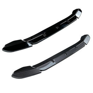 AMP-Z Front Bumper Lip <b>Splitter</b> For BMW X3M X4M F97 F98 2019-2021 ABS Carbon Look Exterior Modification - Product Image 5