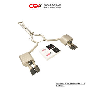 Porsche Panamera performanslı egzoz susturucu 976 için yeni CGW aktif ses 2024 boru sistemi Valvetronic Catback - Product Image 3