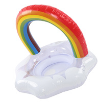 Bouée de natation pour bébé, arc-en-ciel, gonflable, avec siège de sécurité