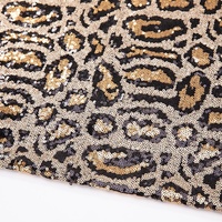RTS 3mm Paillettes Léopard Broderie Paillettes Tissu