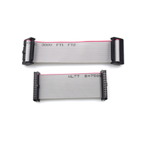 Minghui 2.54 IDC 2 Sıralı Yatay Montajlı 12V Anma Gerilimli Gri Düz Kablo PVC İzoleli PBT İletkenli Bilgisayar Ekranı İletim Kablosu