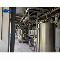 Ligne complète d'extraction de polyphénols du thé pour l'assurance qualité, avec pompe PLC et roulement, installation multifonctionnelle haute efficacité en SUS304/316L