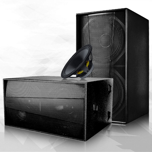Dual 18 Inch S218 Passive Subwoofer, Concert Audio Equipment, AC Power Supply