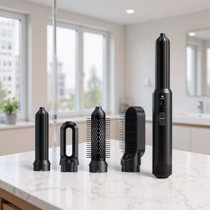 Sèche-cheveux électrique en plastique <span class=keywords><strong>SUPERA</strong></span> Ionic 6-en-1 60 000 tr/min 1000W, brosse à air chaud, bouclage, lissage, 3 vitesses, 3 températures - Product Image 3